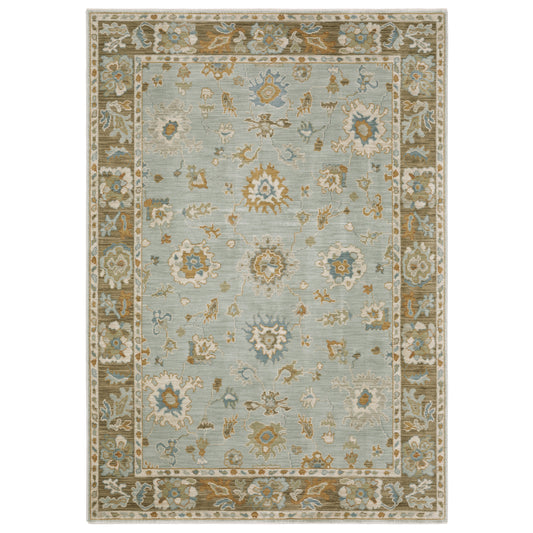 Oriental Weavers Maeve  Teal Rust Traditional