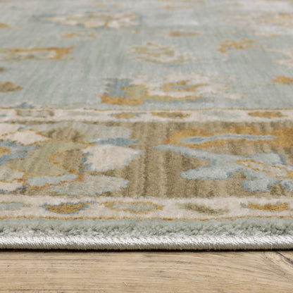 Oriental Weavers Maeve  Teal Rust Traditional