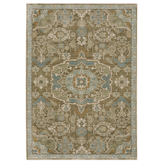 Oriental Weavers Maeve  Brown Teal Traditional