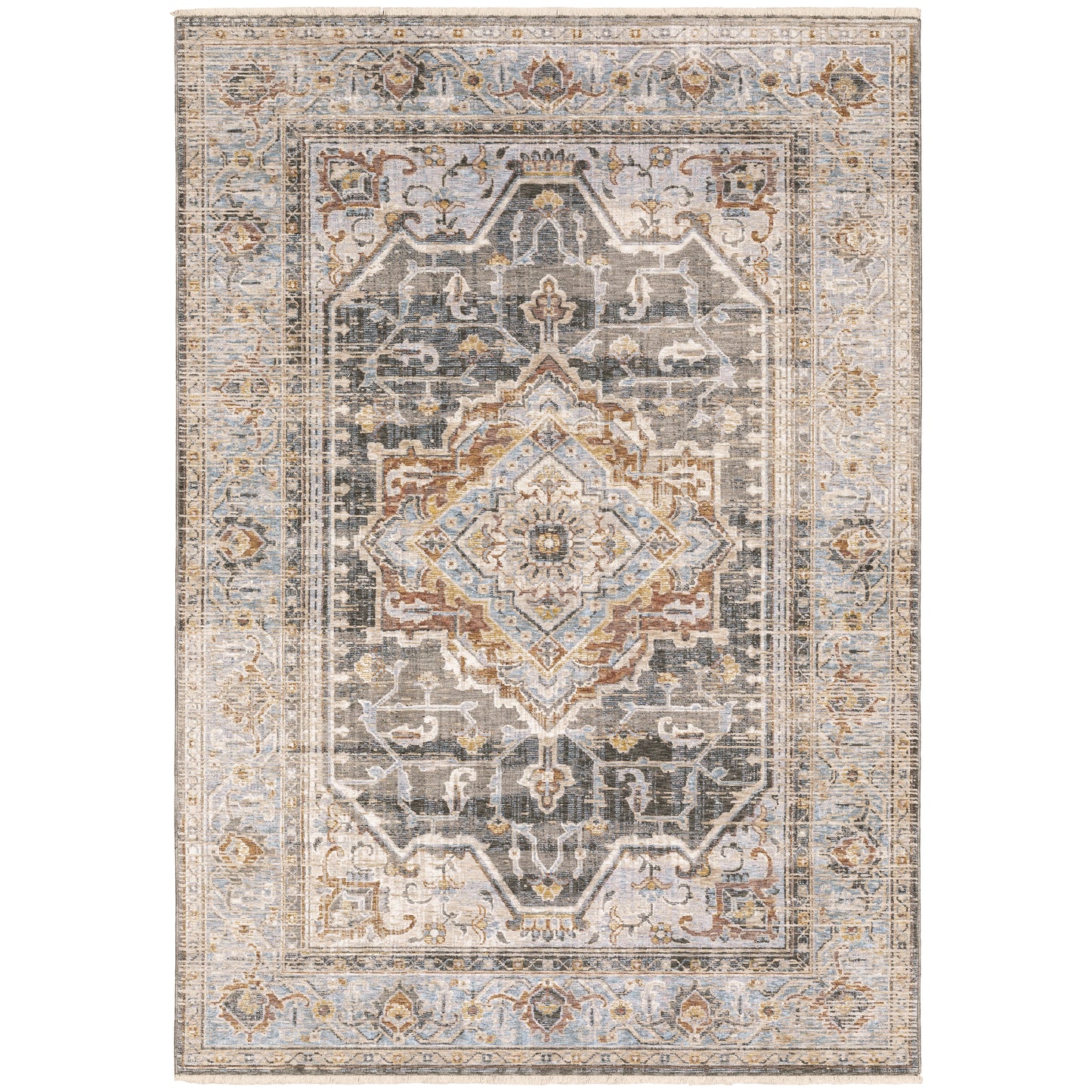 Oriental Weavers Maharaja  Grey Blue Traditional