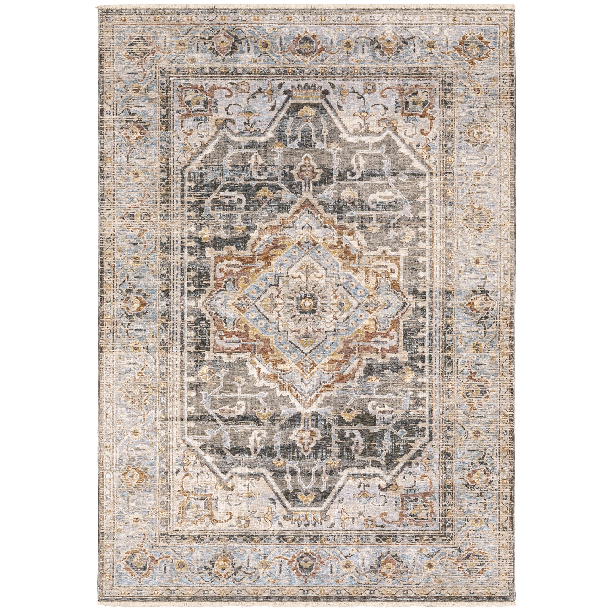 Oriental Weavers Maharaja  Grey Blue Traditional