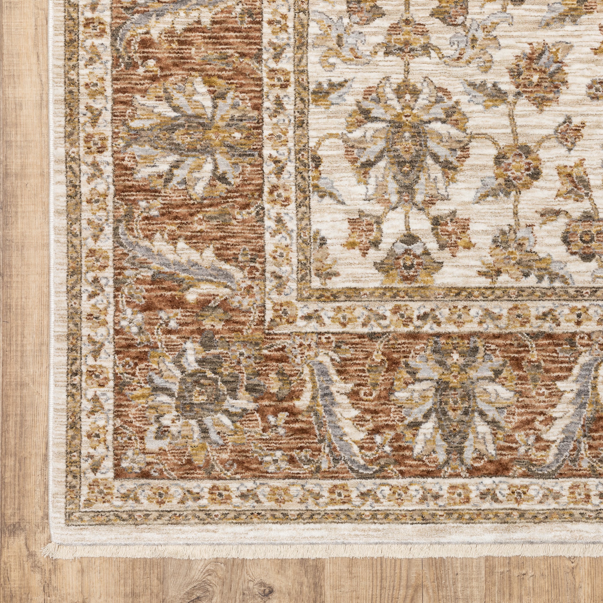 Oriental Weavers Maharaja  Rust Ivory Traditional