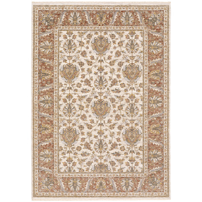 Oriental Weavers Maharaja  Rust Ivory Traditional