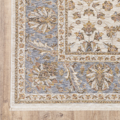 Oriental Weavers Maharaja  Ivory Blue Traditional