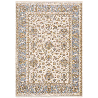 Oriental Weavers Maharaja  Ivory Blue Traditional