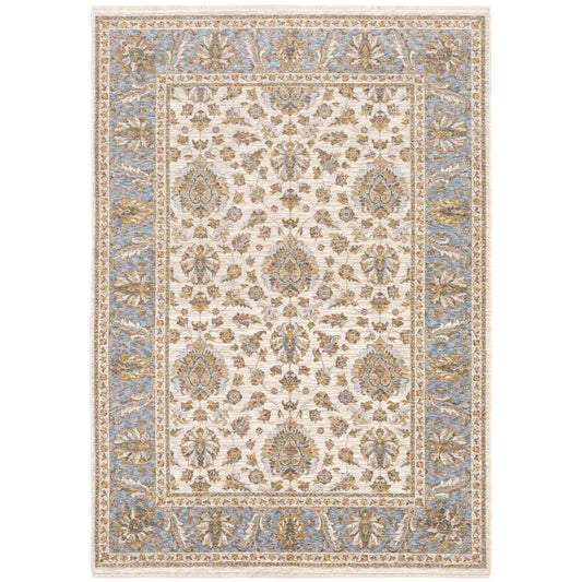Oriental Weavers Maharaja  Ivory Blue Traditional