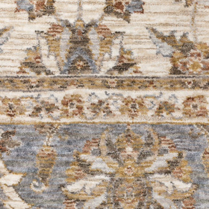 Oriental Weavers Maharaja  Ivory Blue Traditional