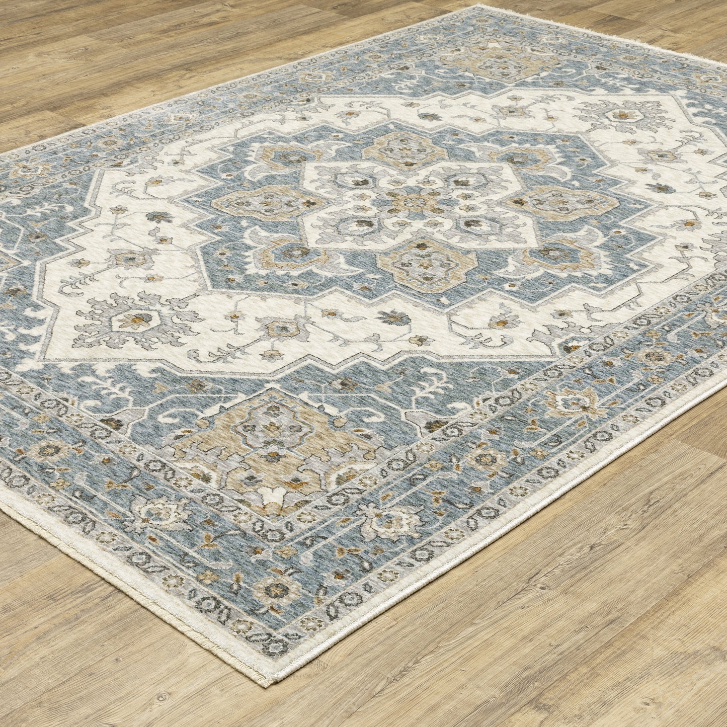 Oriental Weavers Maharaja  Blue Ivory Traditional