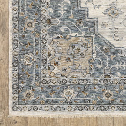 Oriental Weavers Maharaja  Blue Ivory Traditional