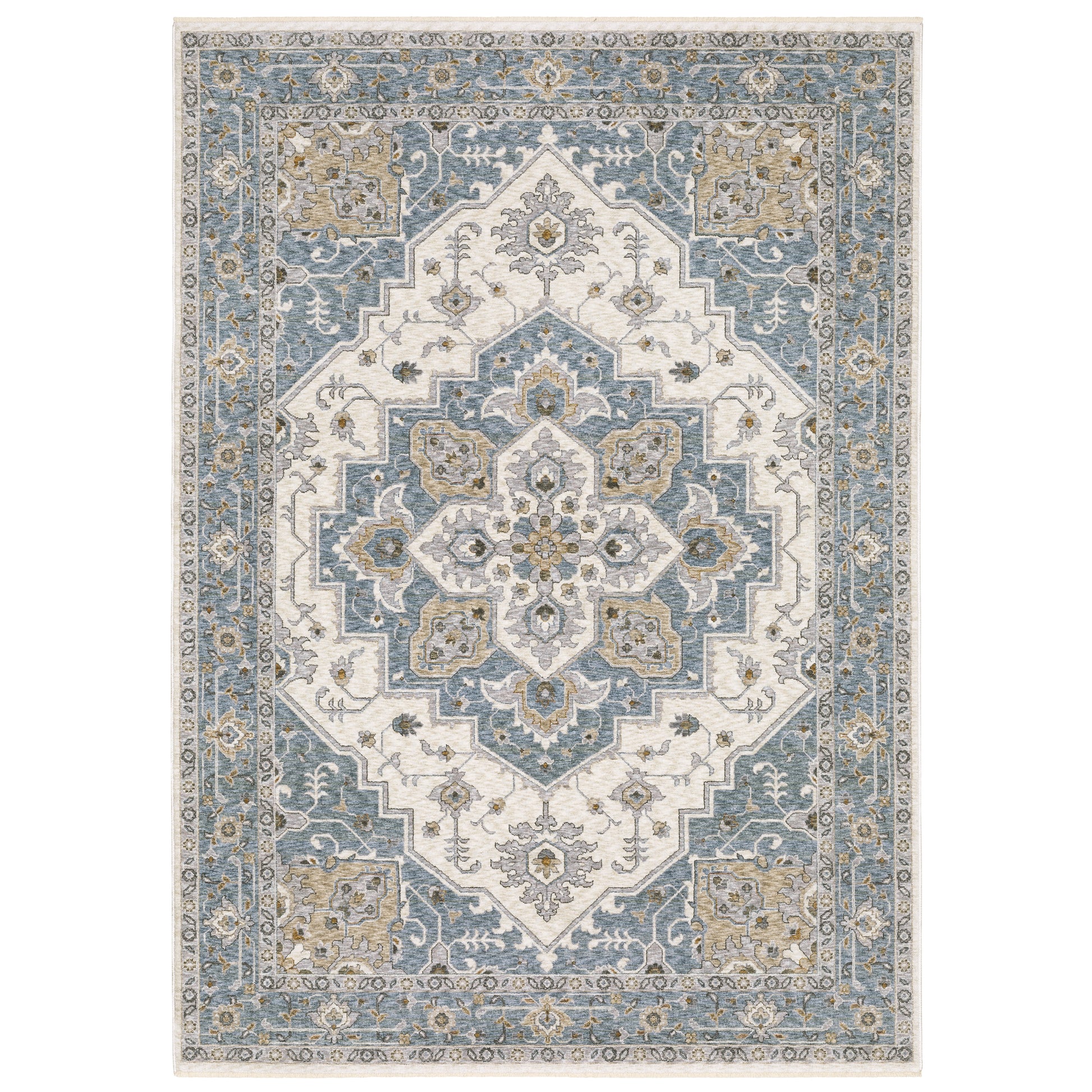 Oriental Weavers Maharaja  Blue Ivory Traditional
