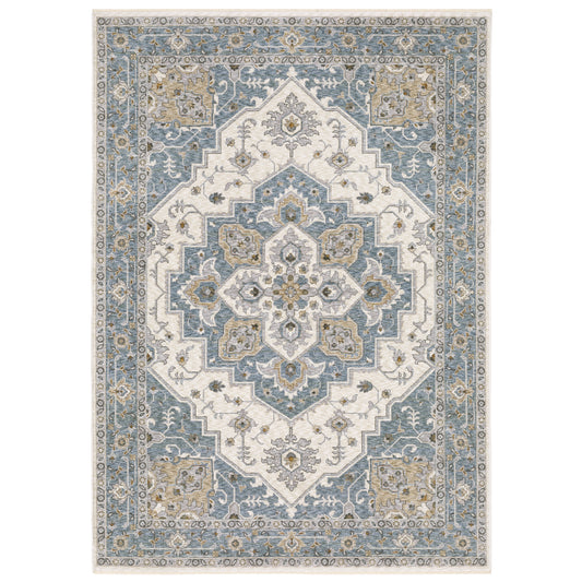 Oriental Weavers Maharaja  Blue Ivory Traditional