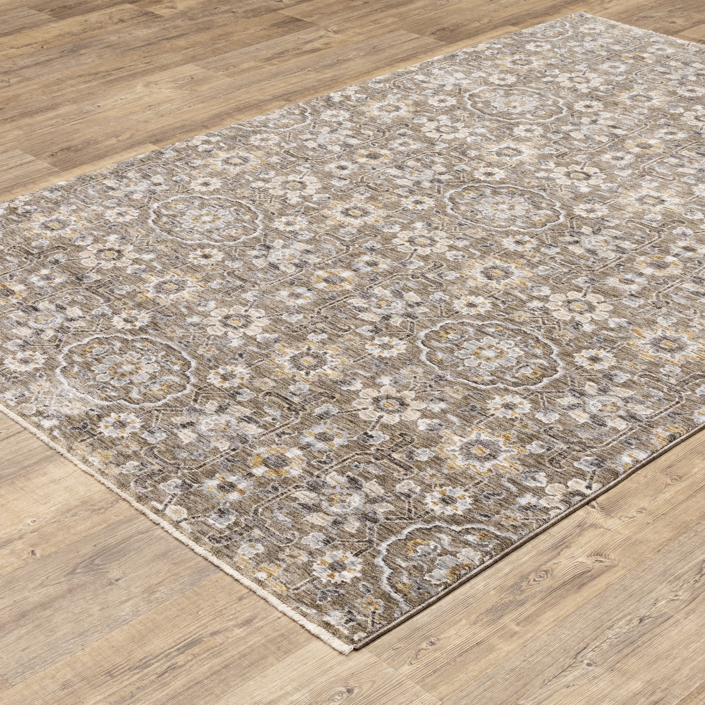 Oriental Weavers Maharaja  Grey Tan Traditional