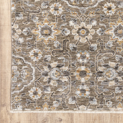 Oriental Weavers Maharaja  Grey Tan Traditional