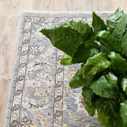 Oriental Weavers Maharaja  Blue Ivory Traditional