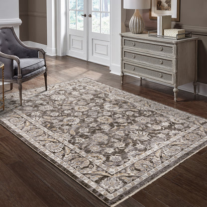 Oriental Weavers Maharaja  Grey Ivory Traditional