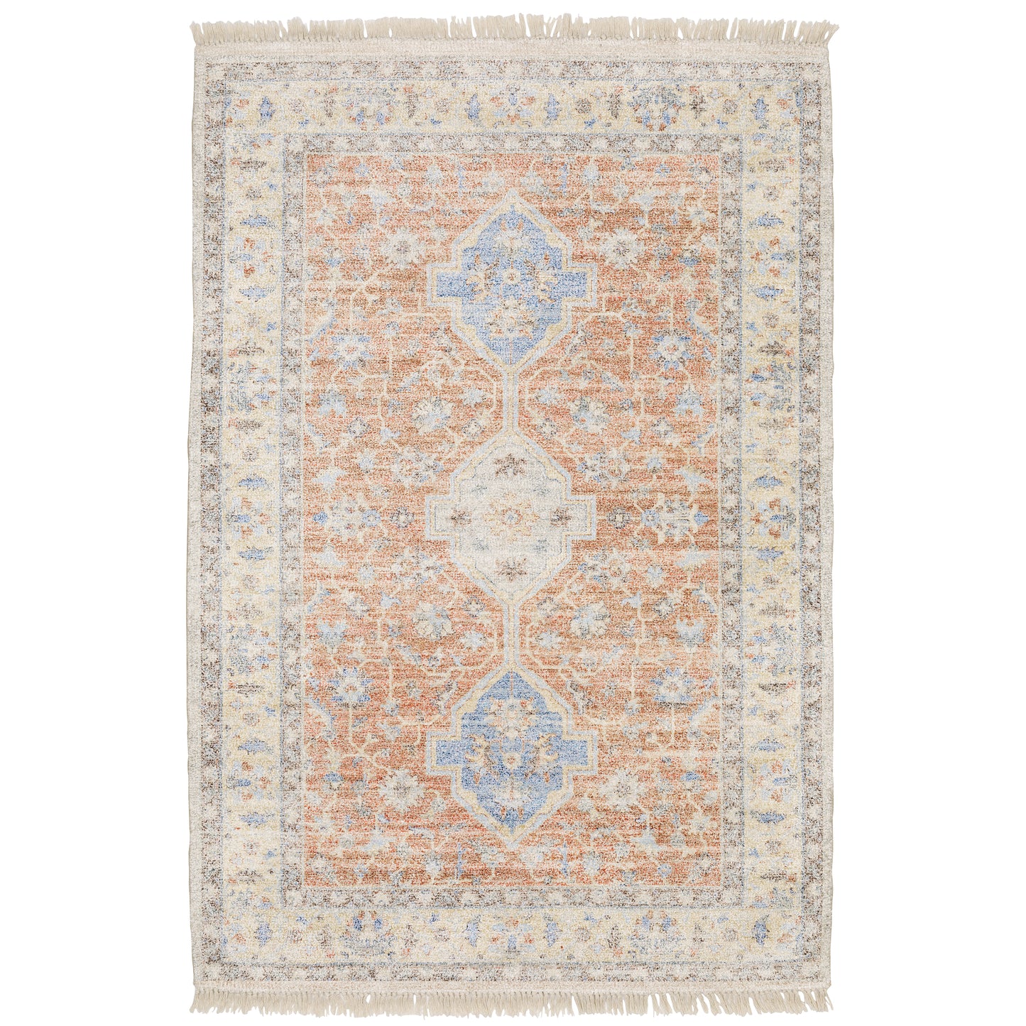 Oriental Weavers Malabar  Orange Blue Traditional