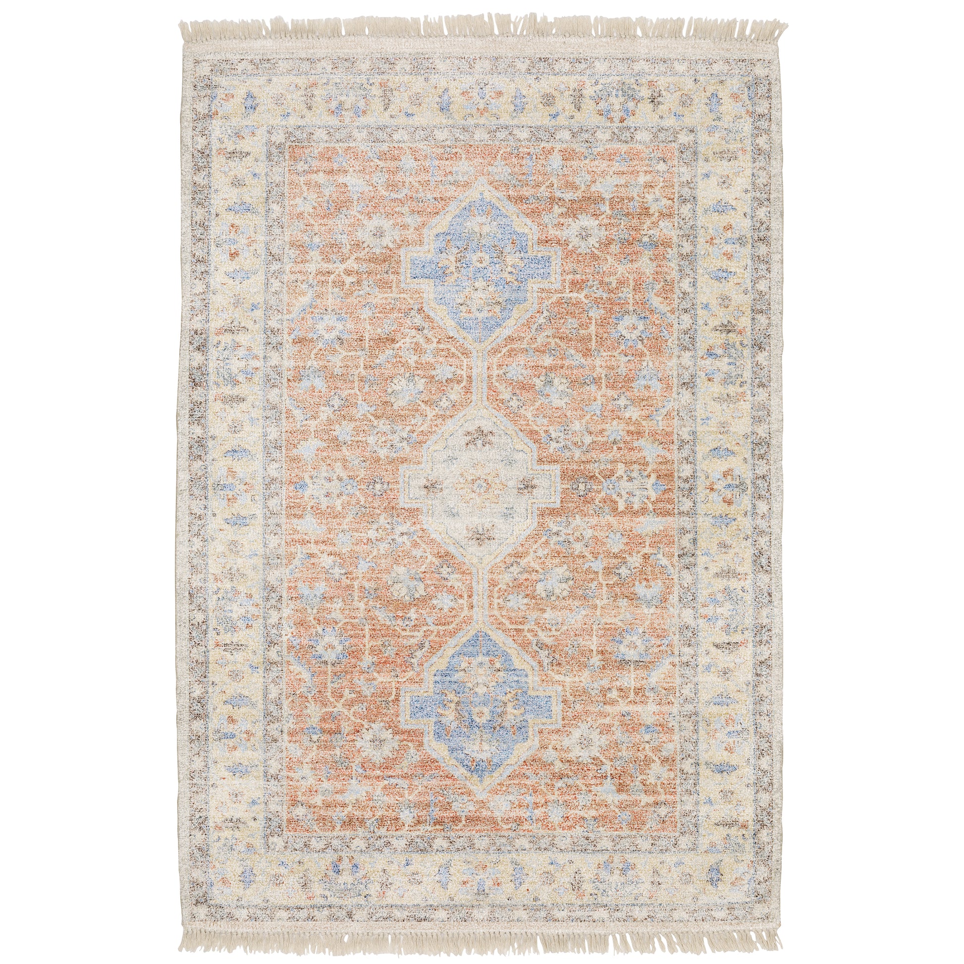 Oriental Weavers Malabar  Orange Blue Traditional