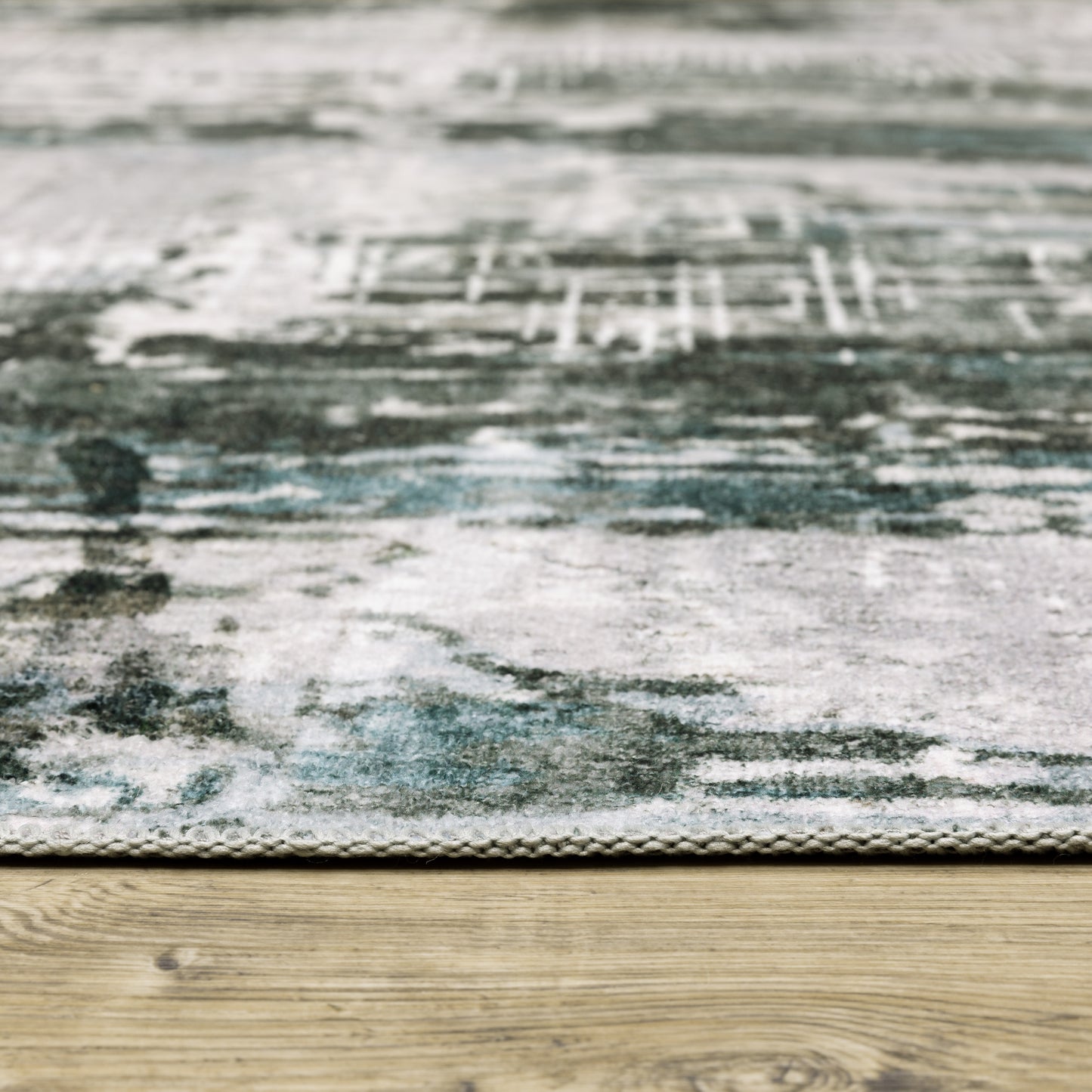 Oriental Weavers Malibu  Grey Teal Modern & Contemporary