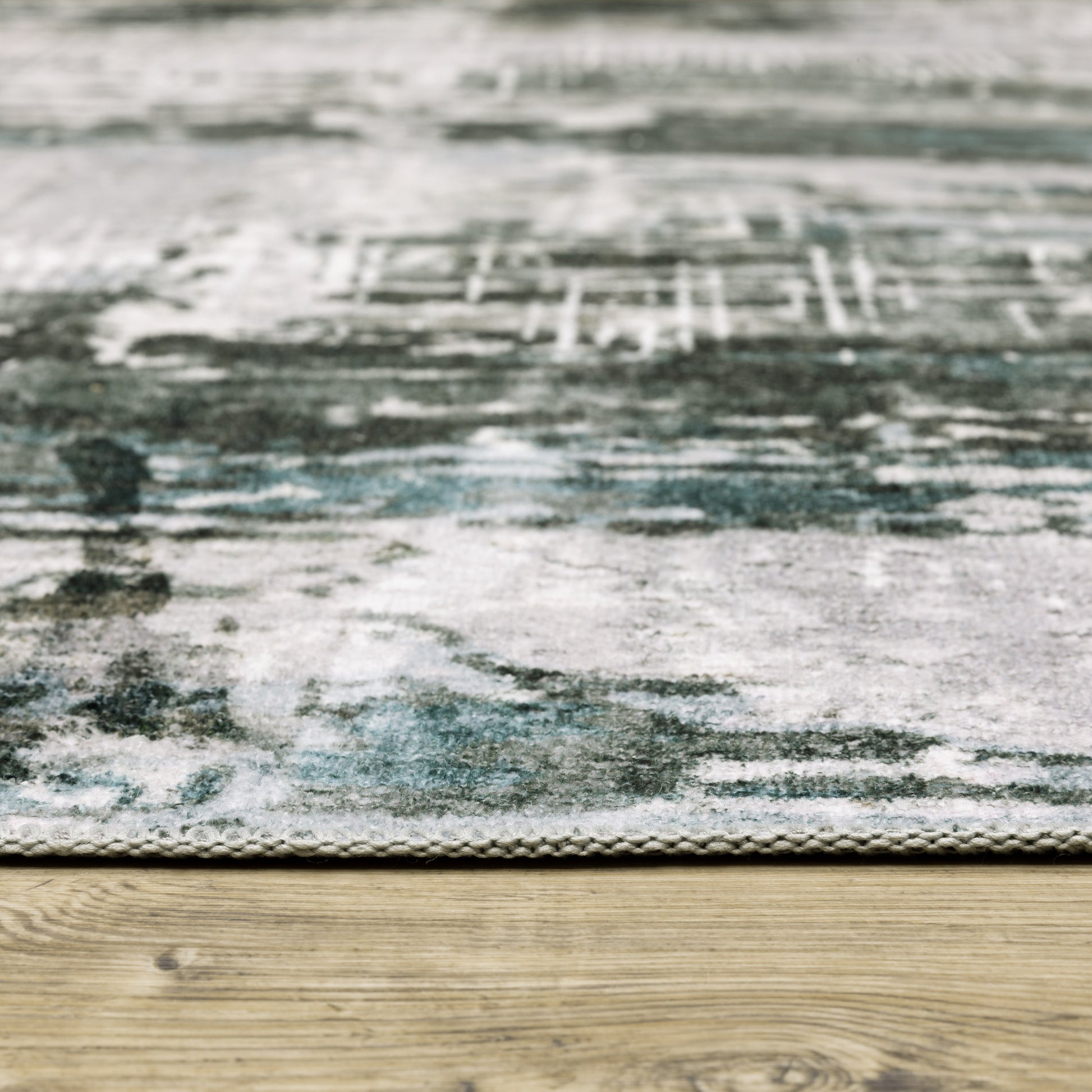 Oriental Weavers Malibu  Grey Teal Modern & Contemporary