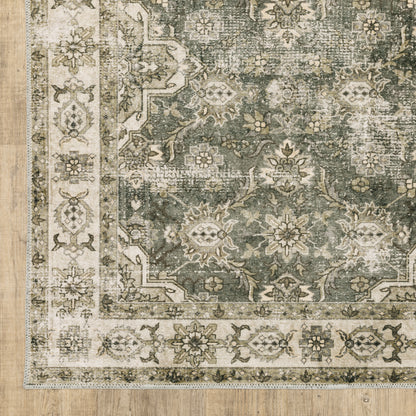 Oriental Weavers Malibu  Green Beige Vintage