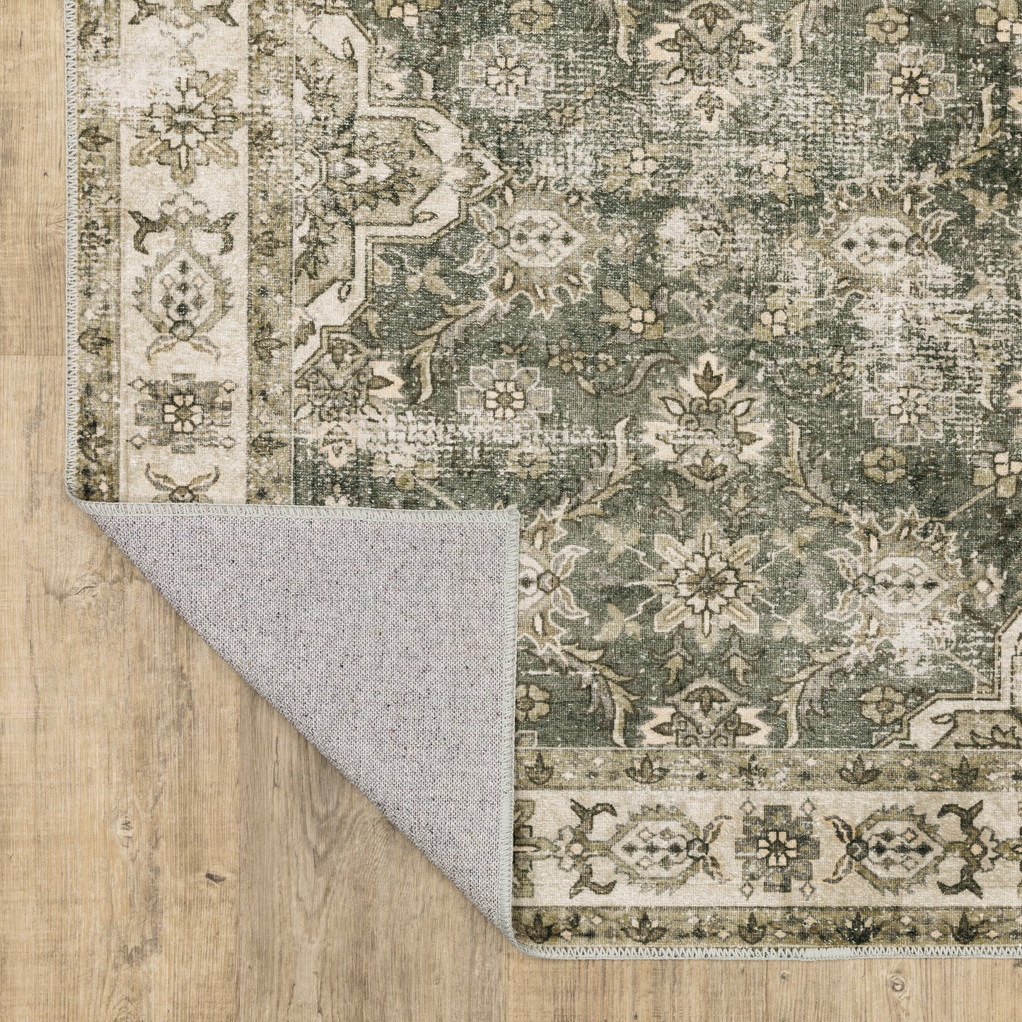 Oriental Weavers Malibu  Green Beige Vintage