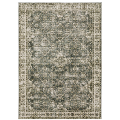 Oriental Weavers Malibu  Green Beige Vintage