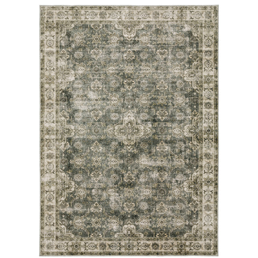 Oriental Weavers Malibu  Green Beige Vintage