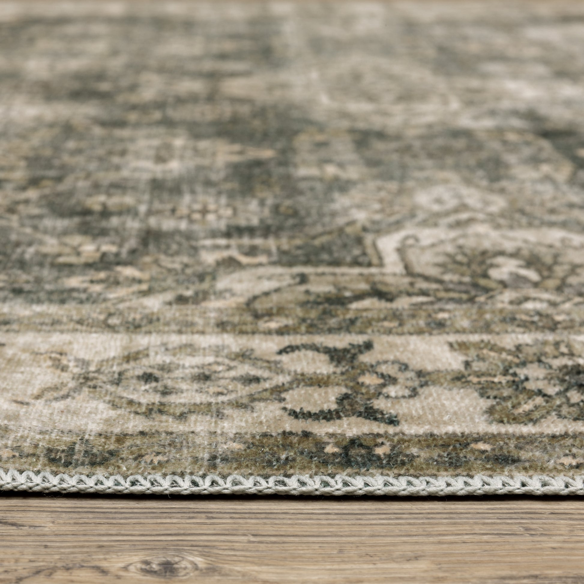 Oriental Weavers Malibu  Green Beige Vintage