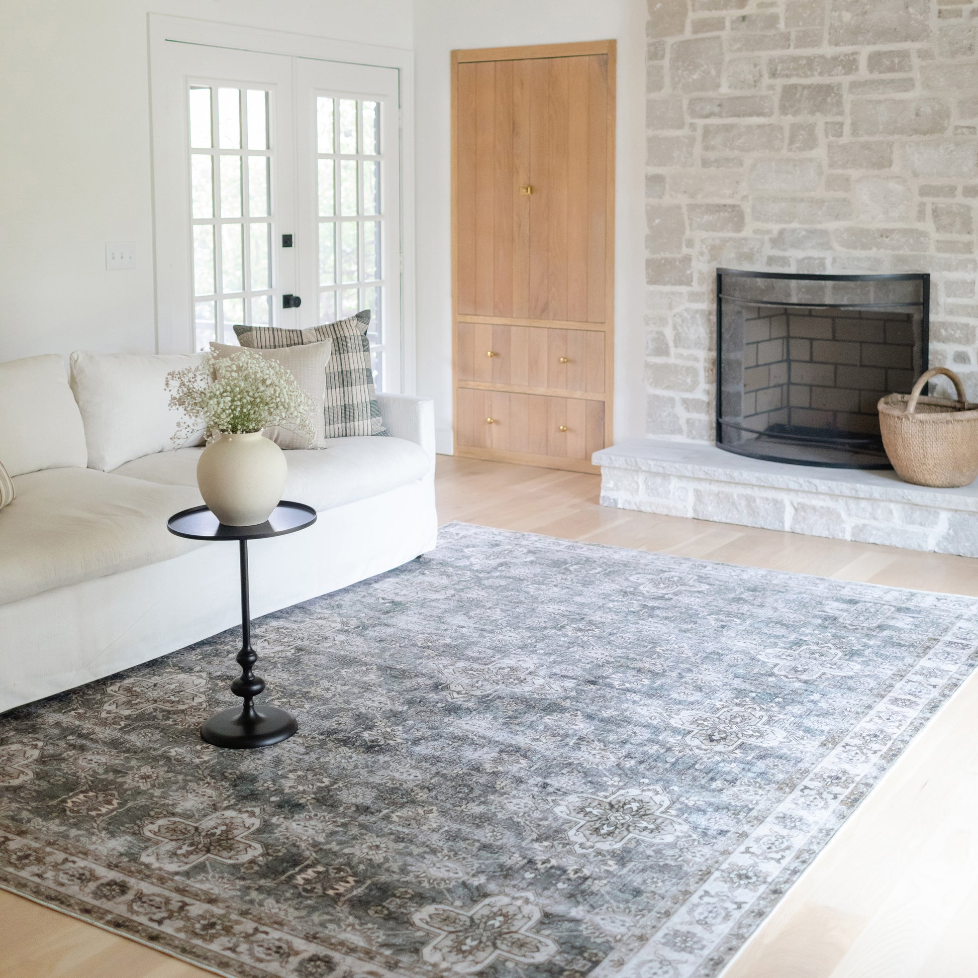 Oriental Weavers Malibu  Green Beige Vintage