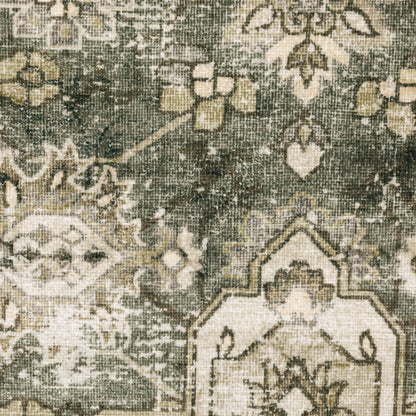 Oriental Weavers Malibu  Green Beige Vintage