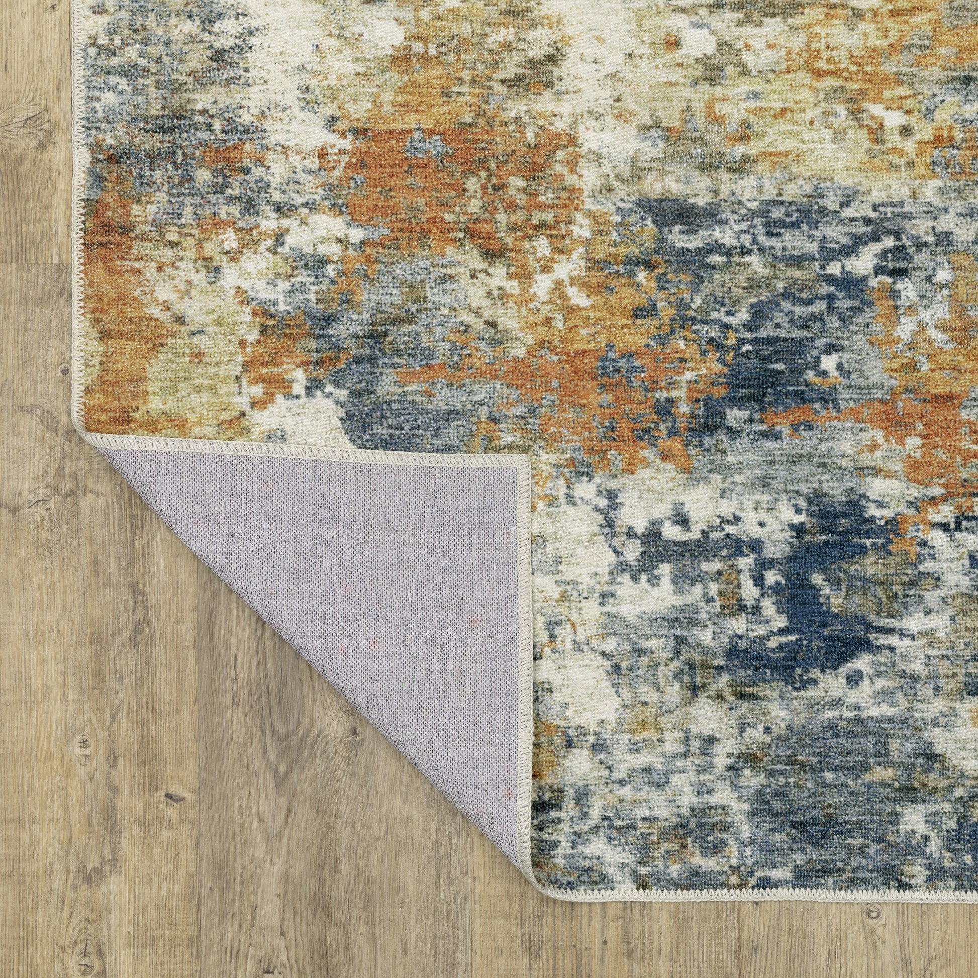 Oriental Weavers Malibu  Orange Blue Modern & Contemporary