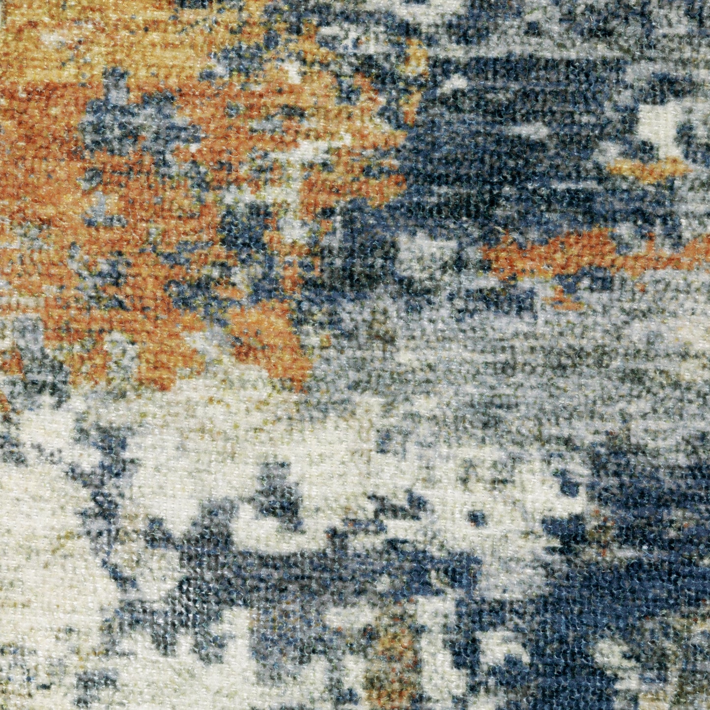 Oriental Weavers Malibu  Orange Blue Modern & Contemporary