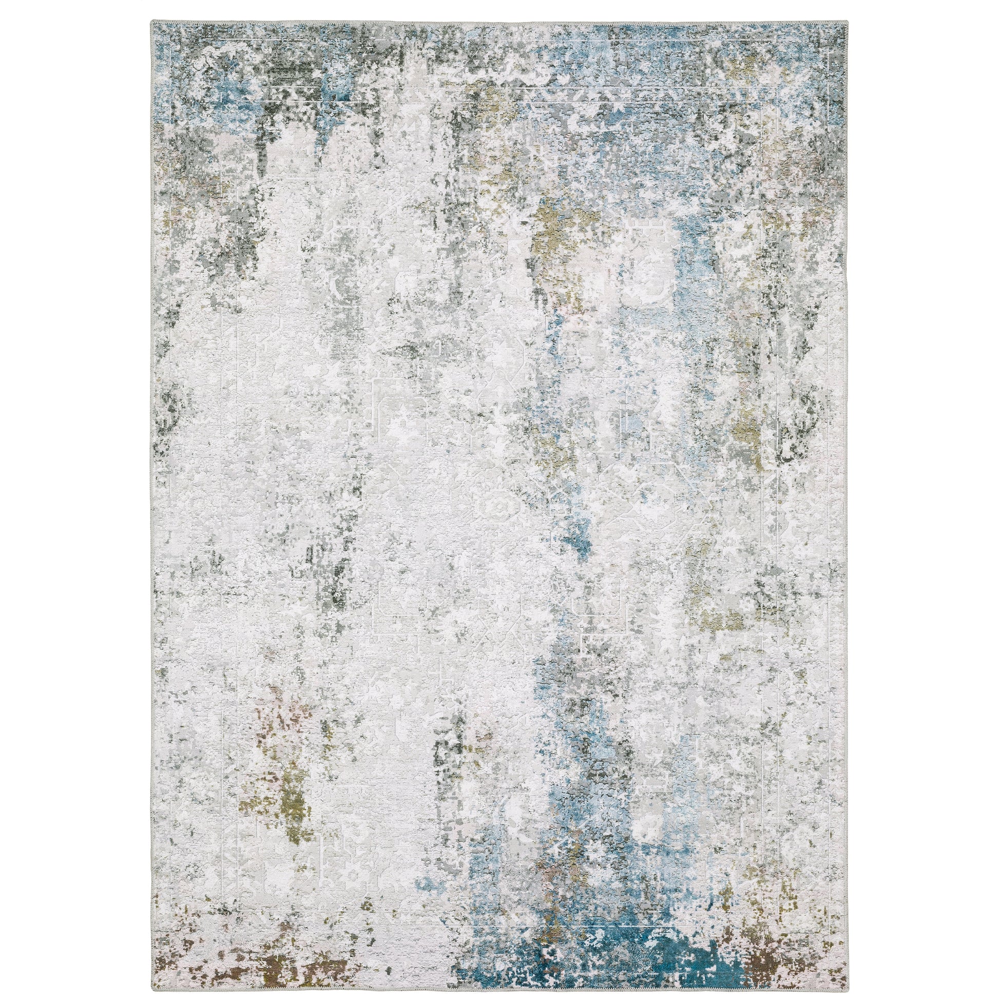 Oriental Weavers Malibu  Ivory Blue Modern & Contemporary