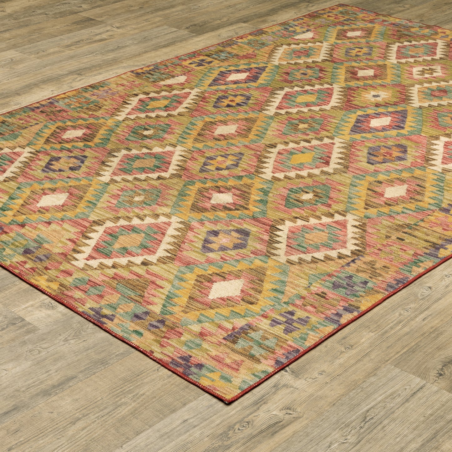 Oriental Weavers Malibu  Gold Multi Southwestern