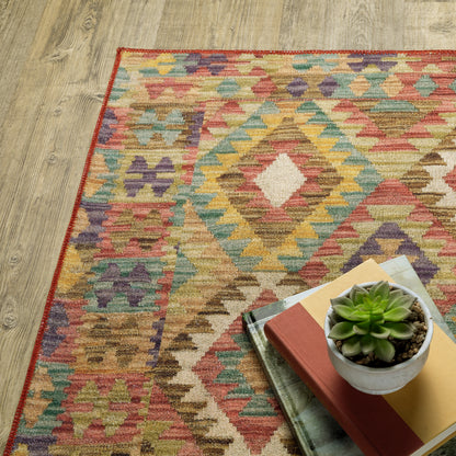 Oriental Weavers Malibu  Gold Multi Southwestern