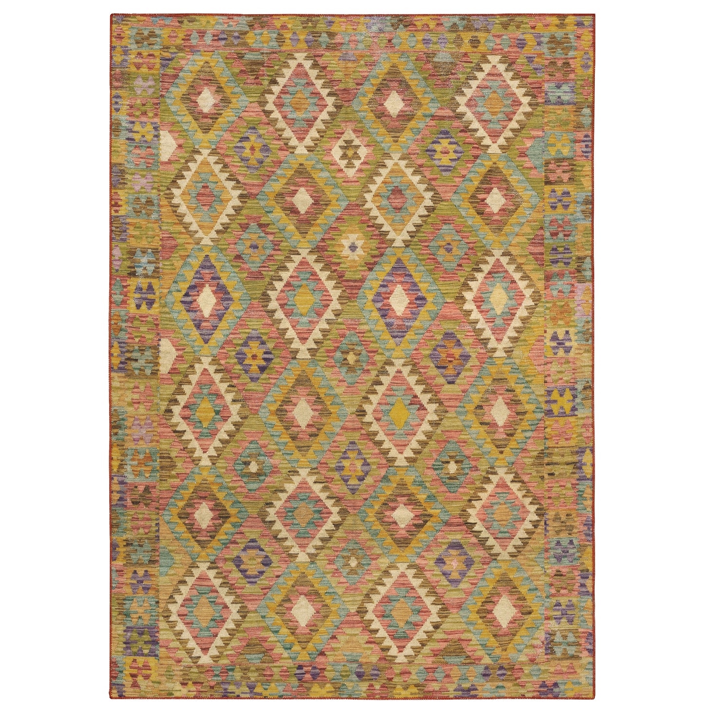 Oriental Weavers Malibu  Gold Multi Southwestern