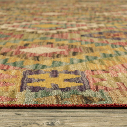 Oriental Weavers Malibu  Gold Multi Southwestern