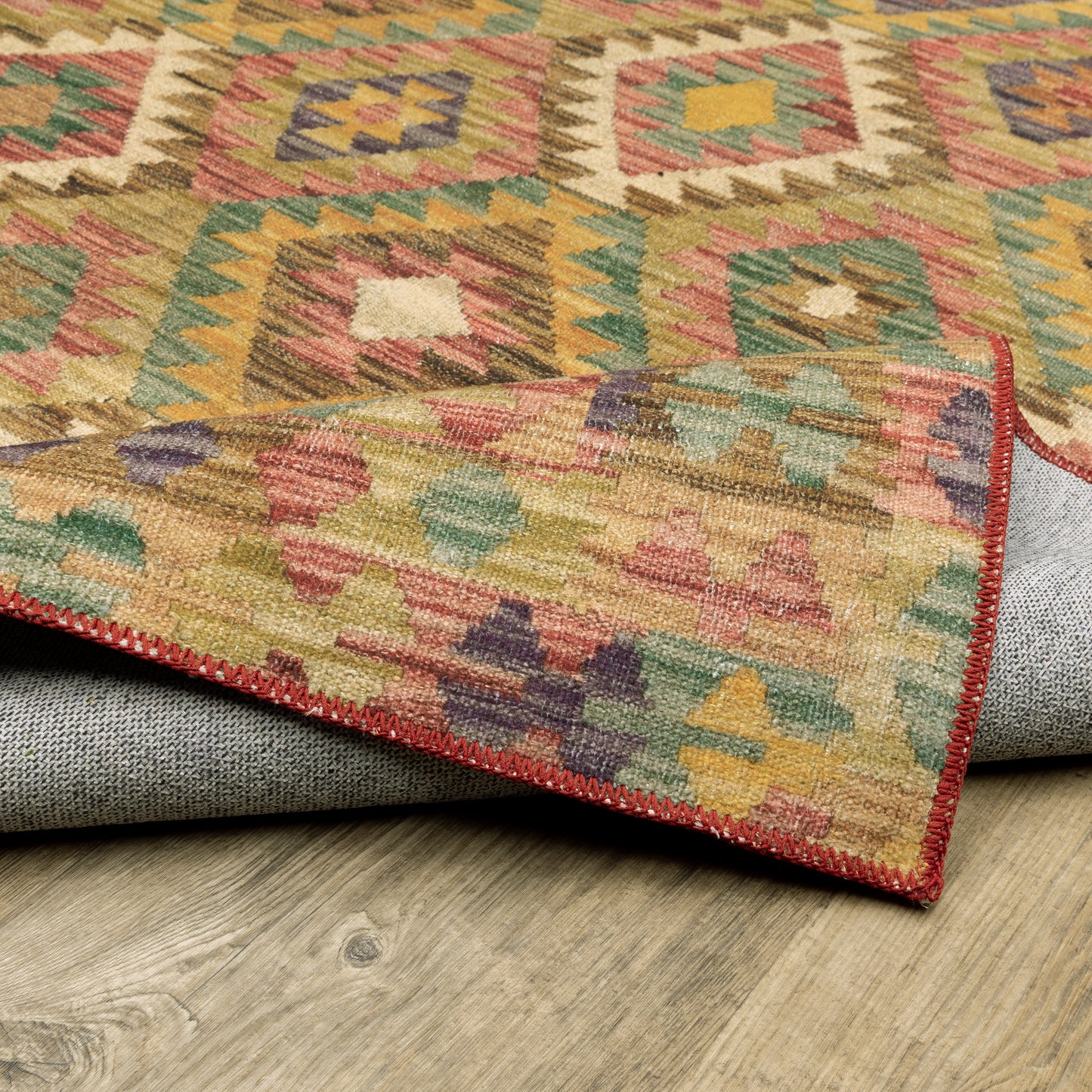 Oriental Weavers Malibu  Gold Multi Southwestern