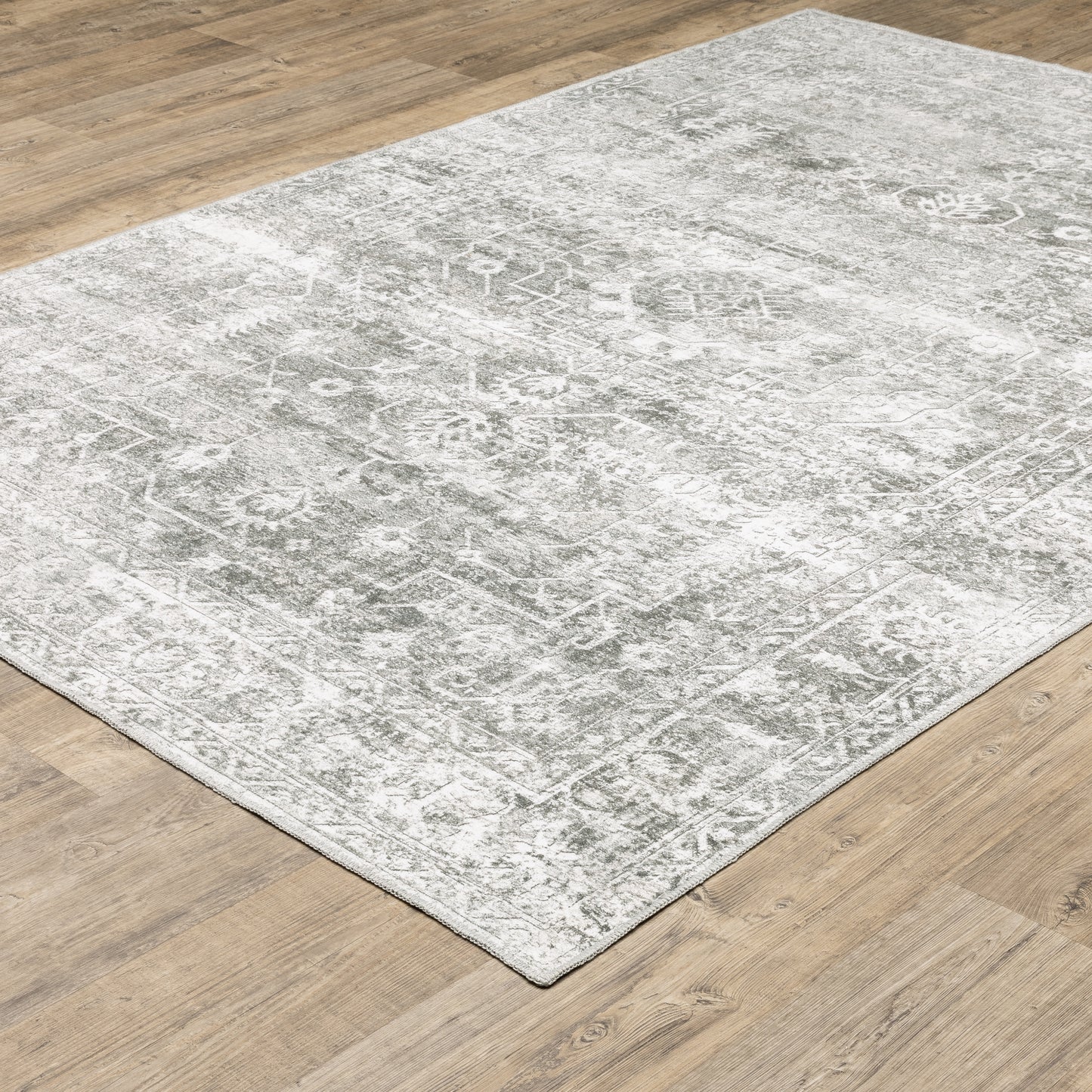 Oriental Weavers Malibu  Sage Green Grey Traditional