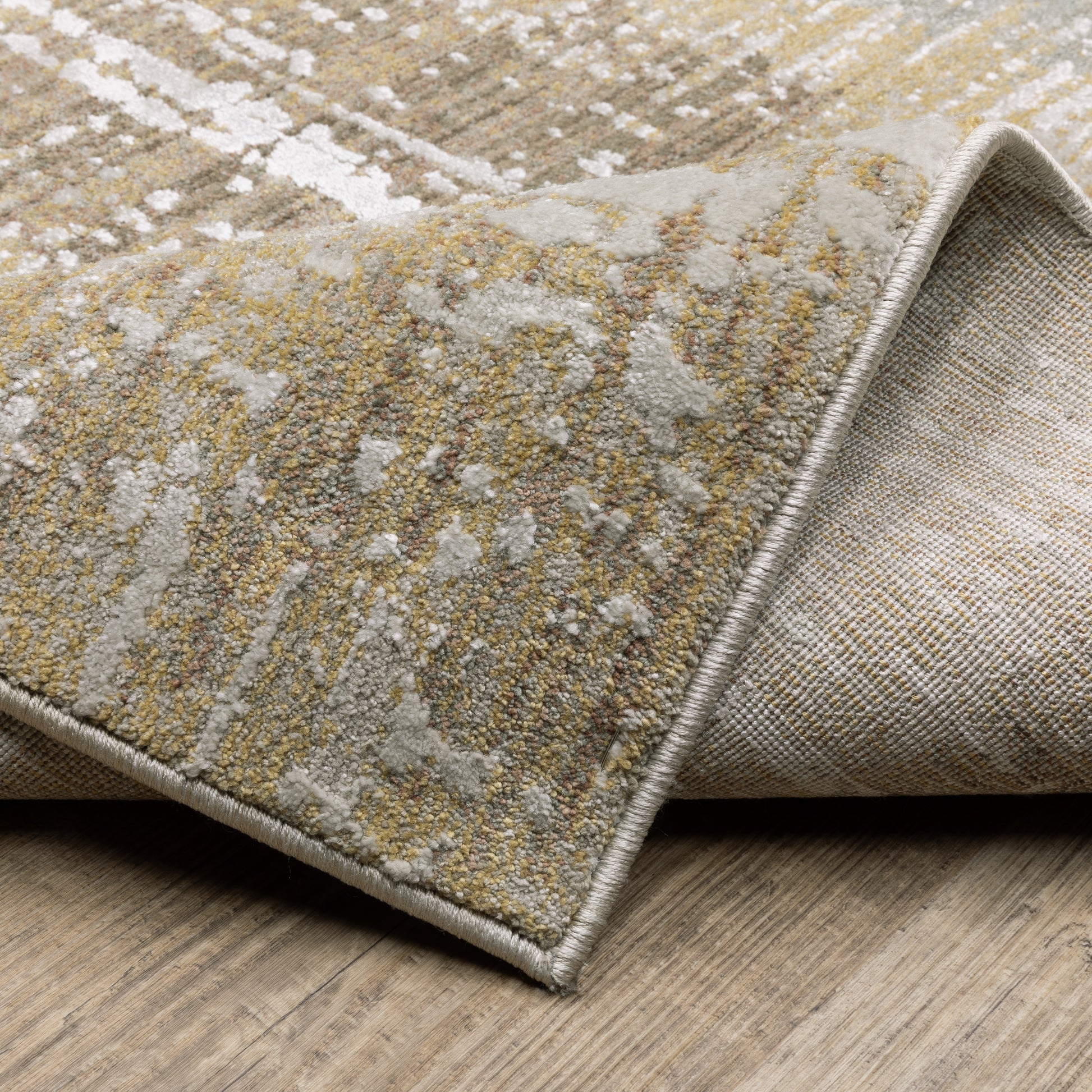 Oriental Weavers Mallory  Gold Brown Contemporary