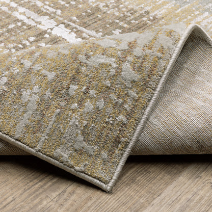 Oriental Weavers Mallory  Gold Brown Contemporary