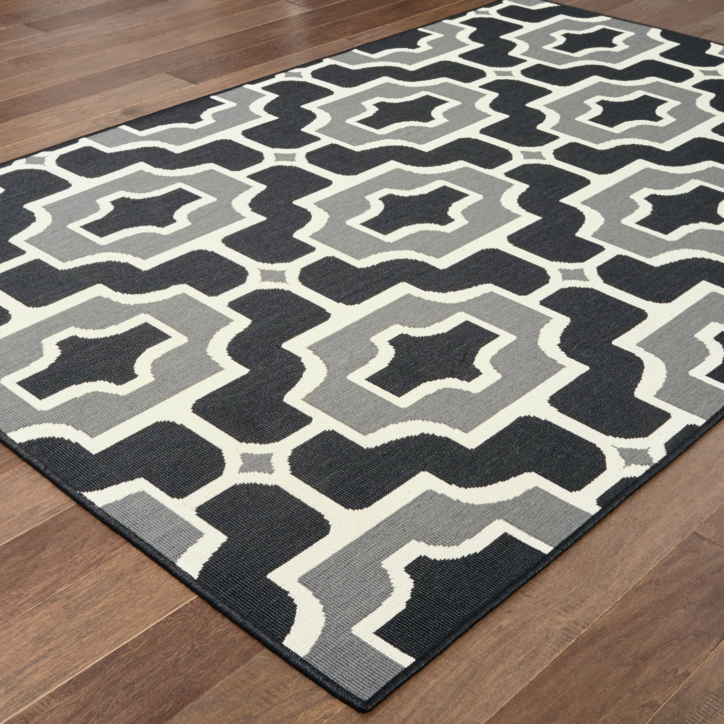 Oriental Weavers Marina  Black Grey Moroccan