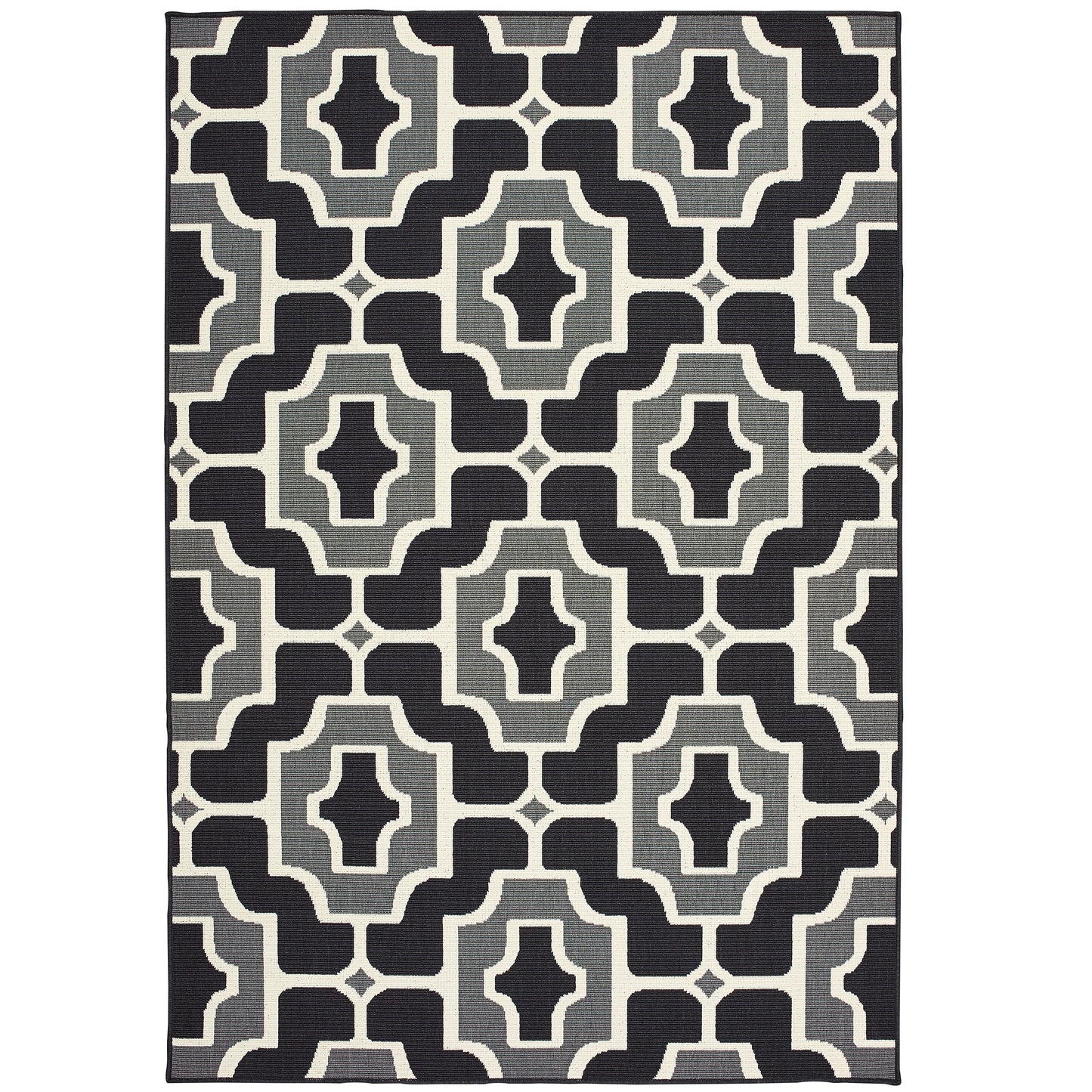 Oriental Weavers Marina  Black Grey Moroccan