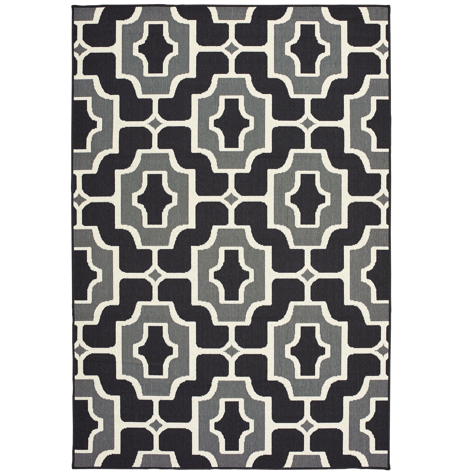 Oriental Weavers Marina  Black Grey Moroccan