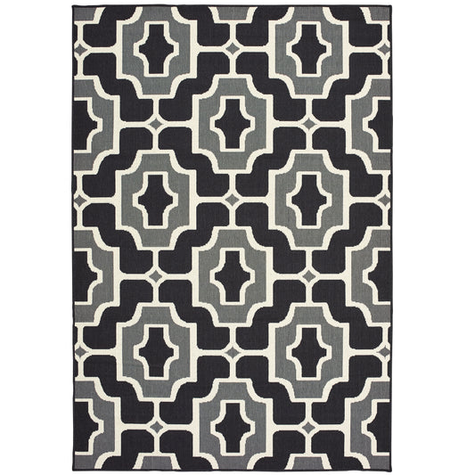 Oriental Weavers Marina  Black Grey Moroccan
