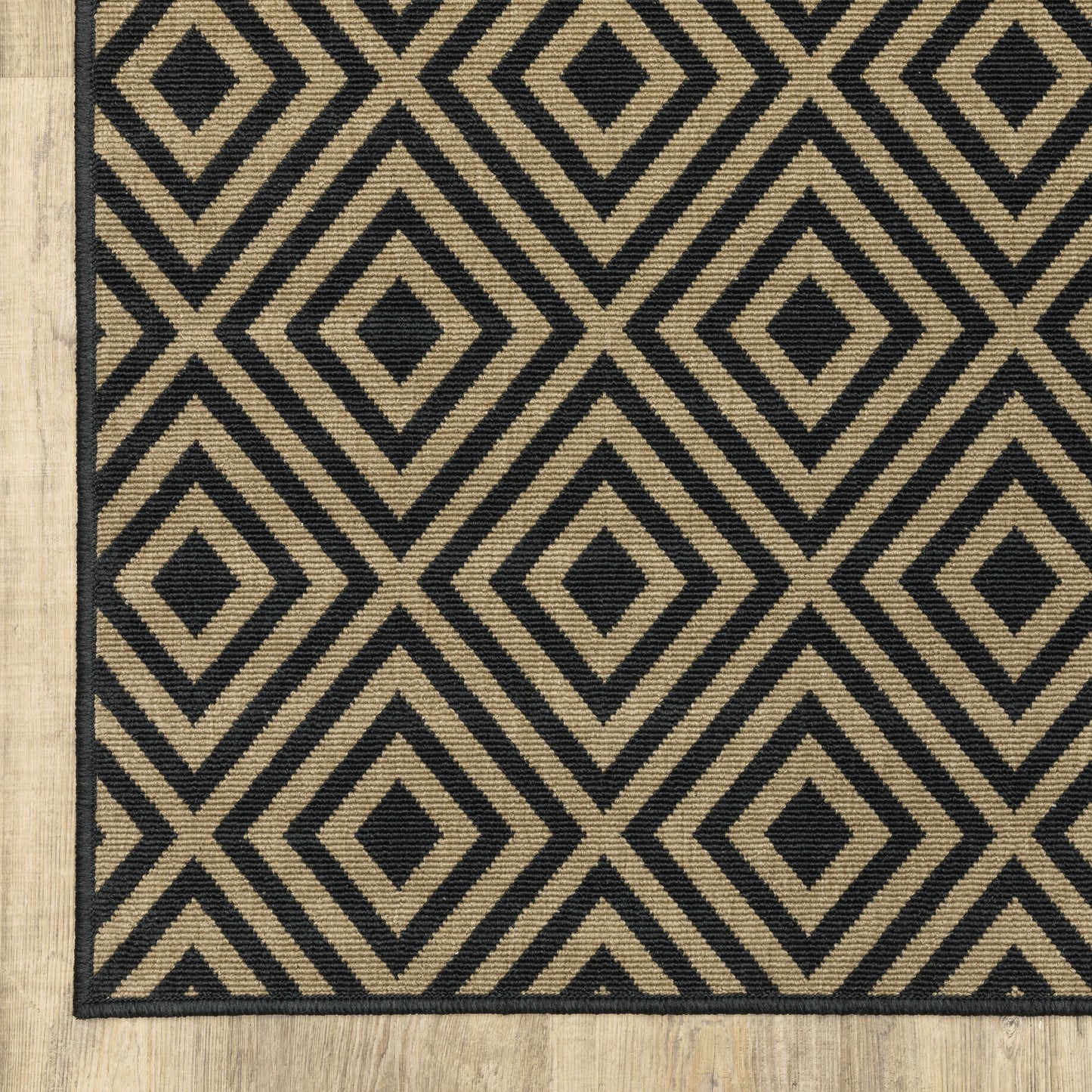 Oriental Weavers Marina  Black Tan Casual