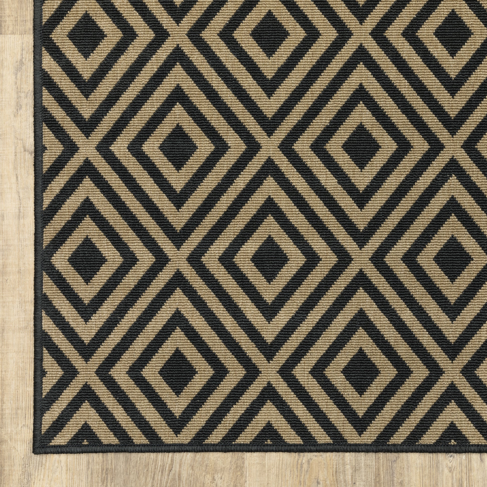 Oriental Weavers Marina  Black Tan Casual