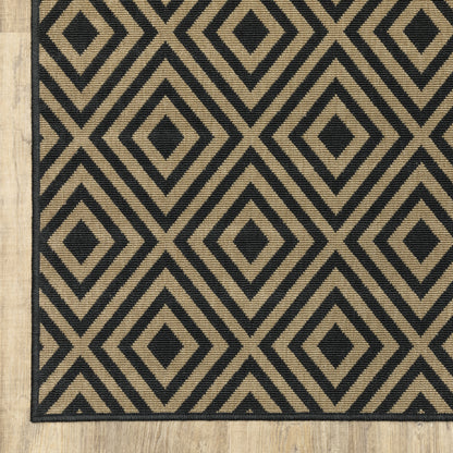 Oriental Weavers Marina  Black Tan Casual