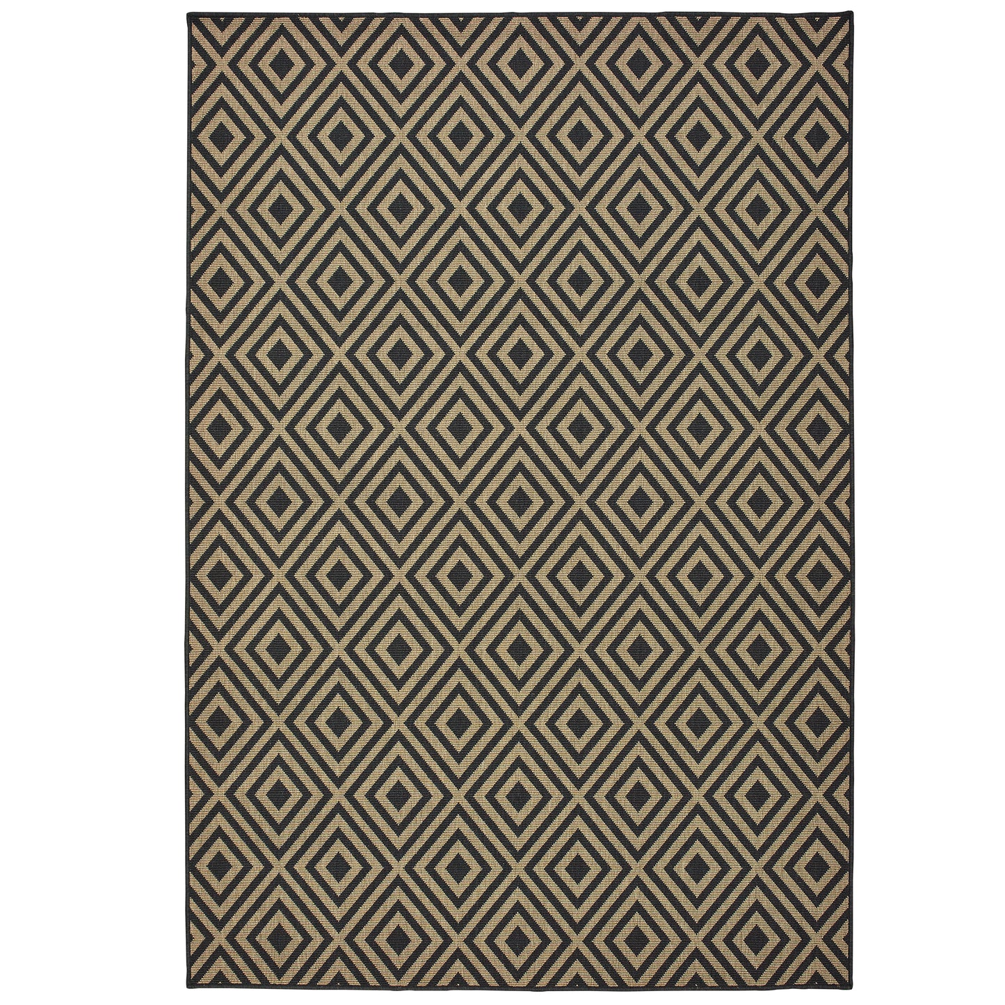Oriental Weavers Marina  Black Tan Casual