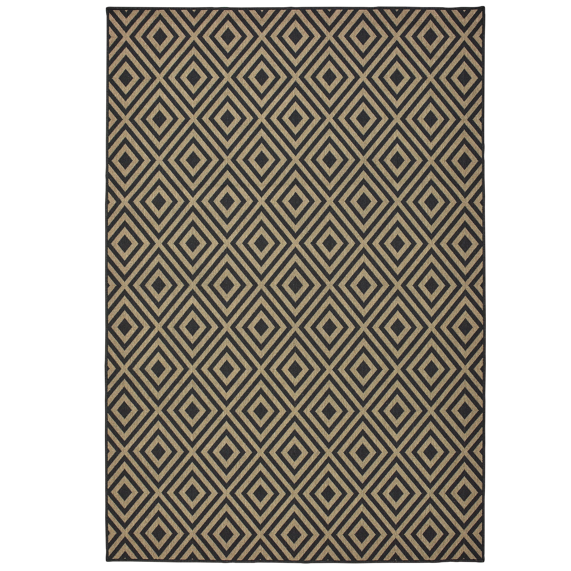 Oriental Weavers Marina  Black Tan Casual